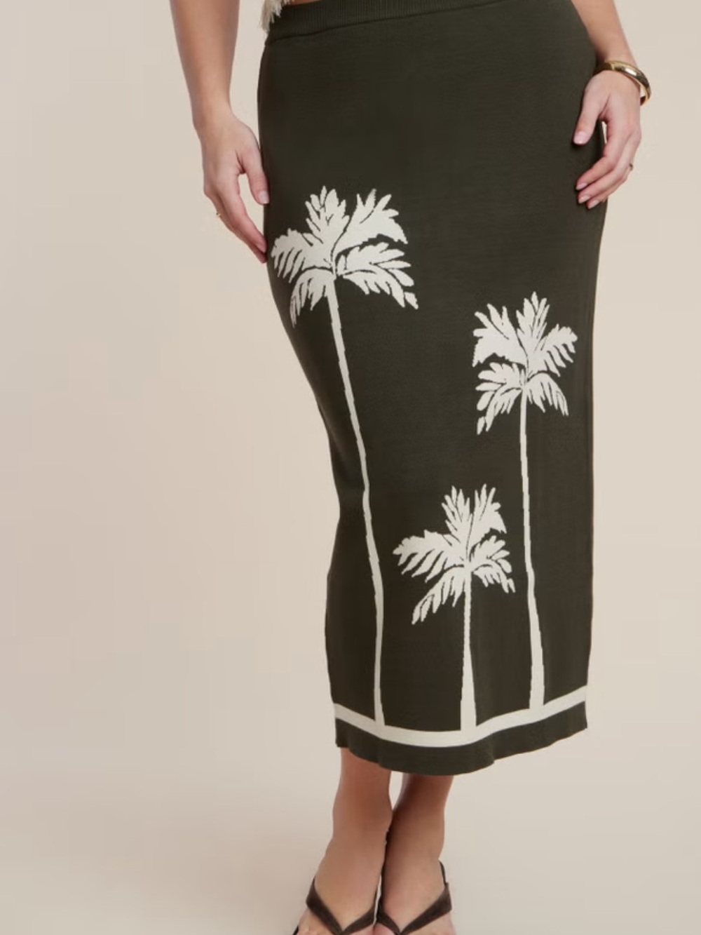 Eloquii 	
Intarsia Column Skirt